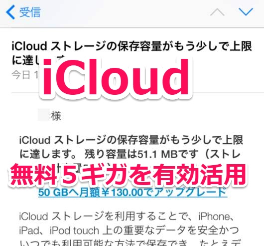 Icloudのバックアップを整理して無料５ギガ容量を有効活用する節約法 Laboホンテン