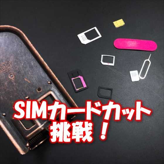 禁断のSIMカードカッター(パンチ)でMicroSimをNanoSIMにサイズ変更