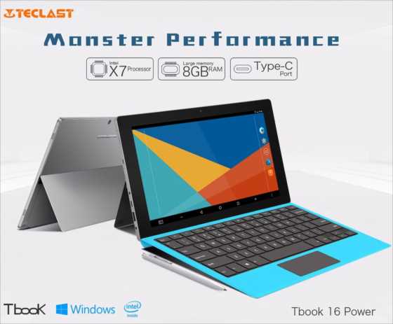 【Gearbest】Surface風タブレットPC「TECLAST Tbook 16 Power Tablet PC」がフラッシュセールで33,802円(最安値)