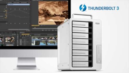 【TerraMaster】8ベイで4Kビデオ編集業務を加速する最高2,100MB/sのThunderbolt 3ストレージ