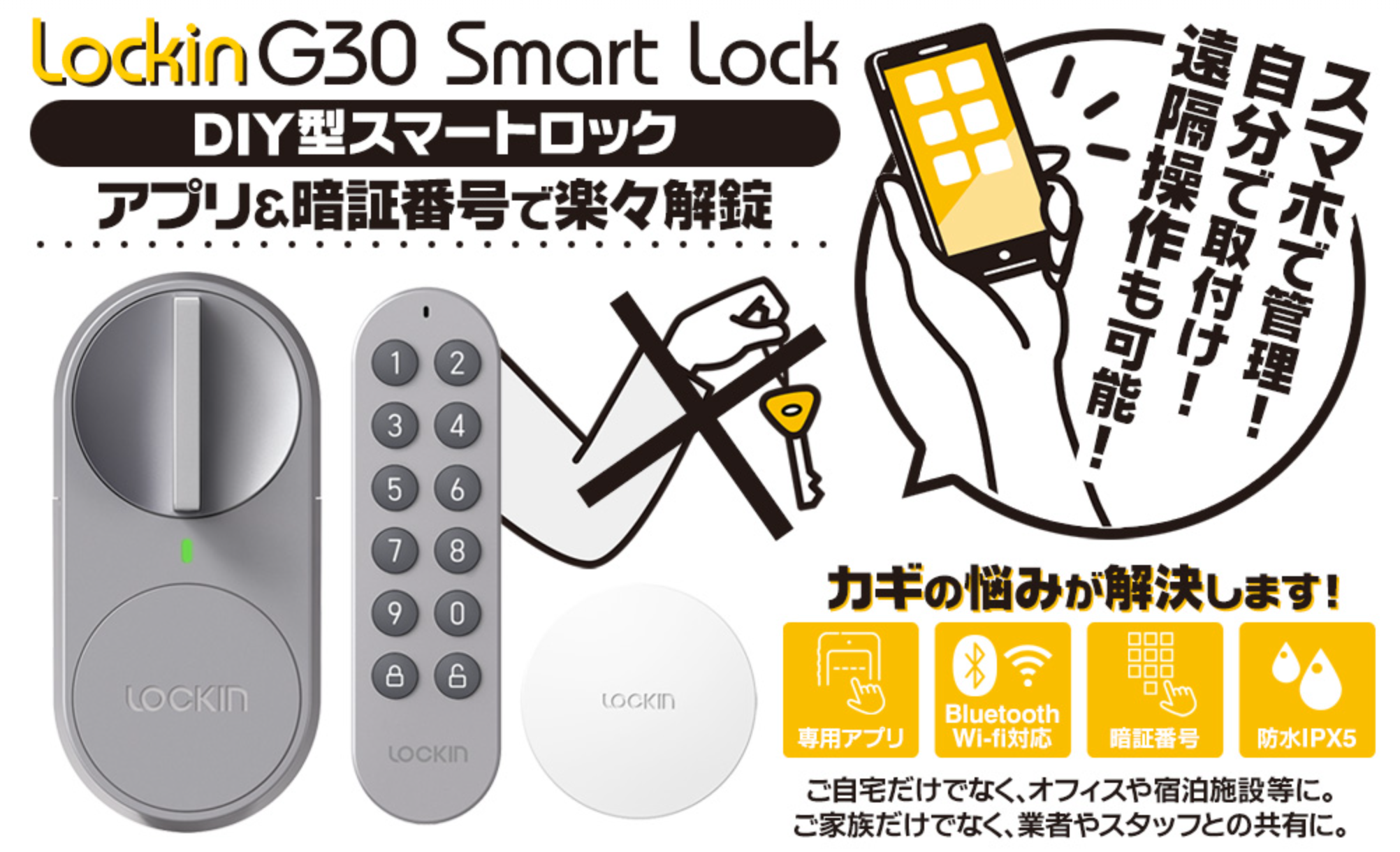 新品未使用】Lockin G30 Smart Lock