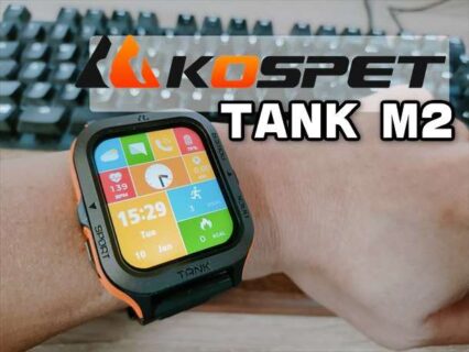 【実機レビュー】通話可能なミリタリー仕様のスマートウォッチ「KOSPET TANK M2」