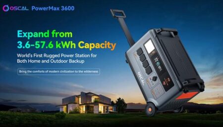 Blackview OSCAL PowerMax 3600クラファンに登場！3000W出力・3600 Whの大容量ポータブル電源