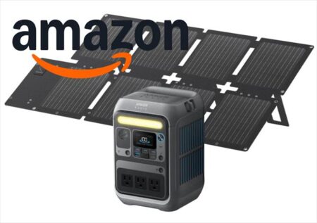 【30％オフセール】Ankerのコンパクトな ポータブル電源とソーラーパネルセット「Solix C300 Portable Power Station」