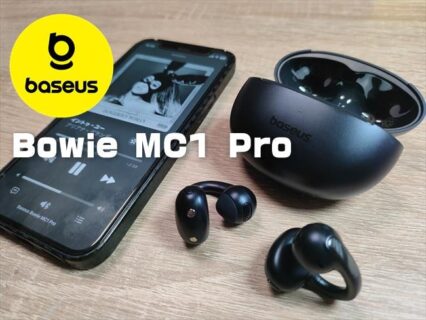 Baseus Bowie MC1 Pro実機レビュー！ハイレゾ対応のイヤーカフイヤホン！耳を塞がないイヤホン