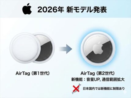 AirTagがモデルチェンジ。第1世代から買い替える必要はある？国内での注意点まとめ