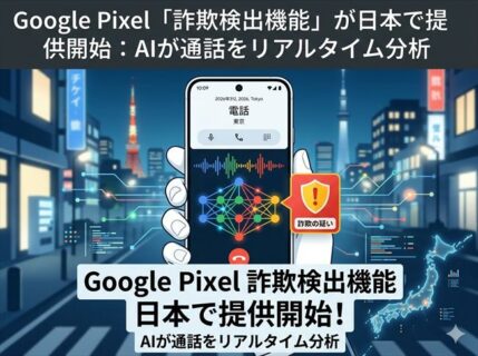 Google Pixel「詐欺検出機能」が日本で提供開始！AIが通話をリアルタイム分析
