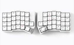 トラックボールとホイールを内蔵した左右分割キーボード「Keychron Orca echo」6月19日よりクラファン開始